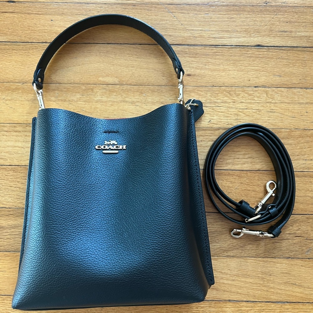 NWOT Coach Mollie Bucket Bag CA1777 Black